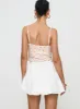 Dear London Bubble Hem Mini Skirt White sold by Princess Polly