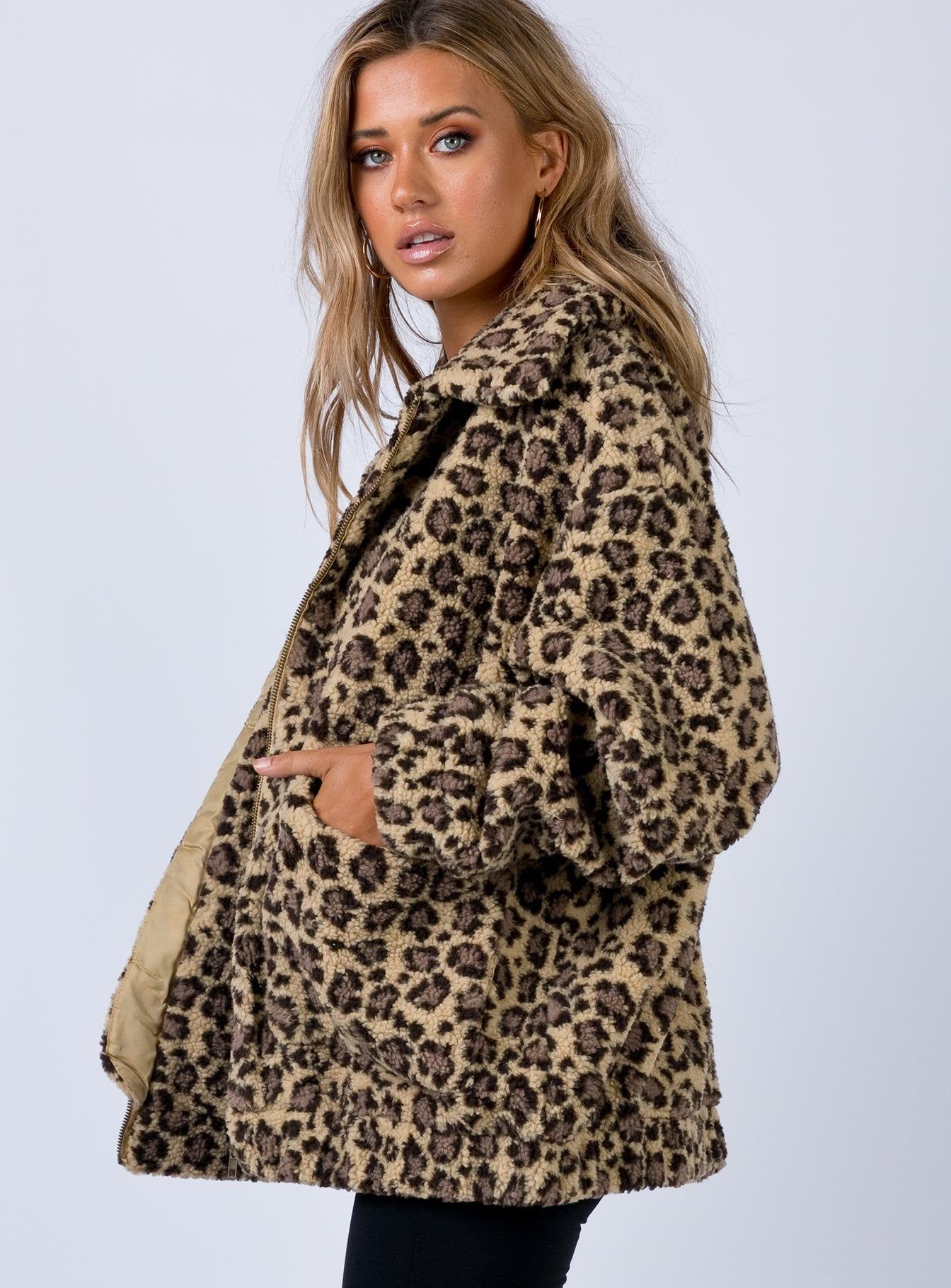 The Teddy Coat Leopard sold by Princess Polly product image thumbnail 3