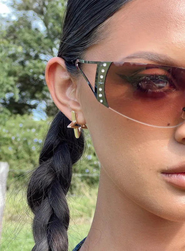 Stardom Earrings Gold sold by Princess Polly