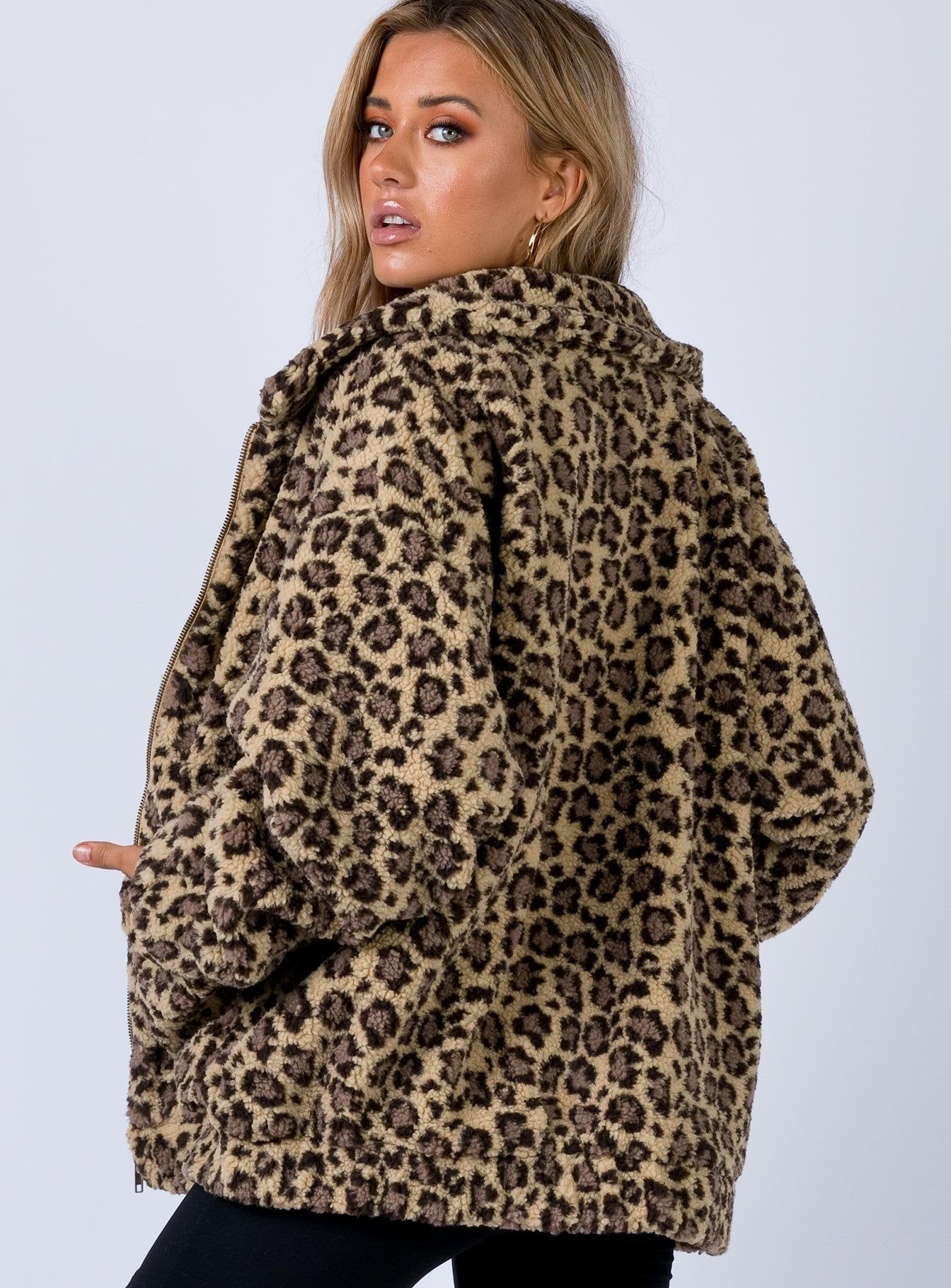 The Teddy Coat Leopard sold by Princess Polly product image thumbnail 4