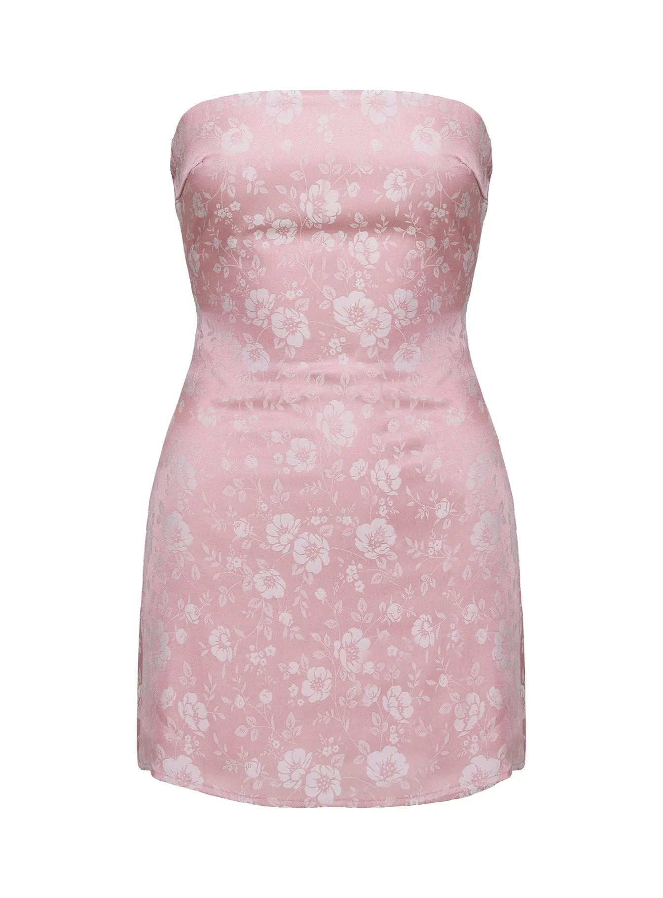 Ramie Strapless Mini Dress Dusty Pink sold by Princess Polly product image thumbnail 5