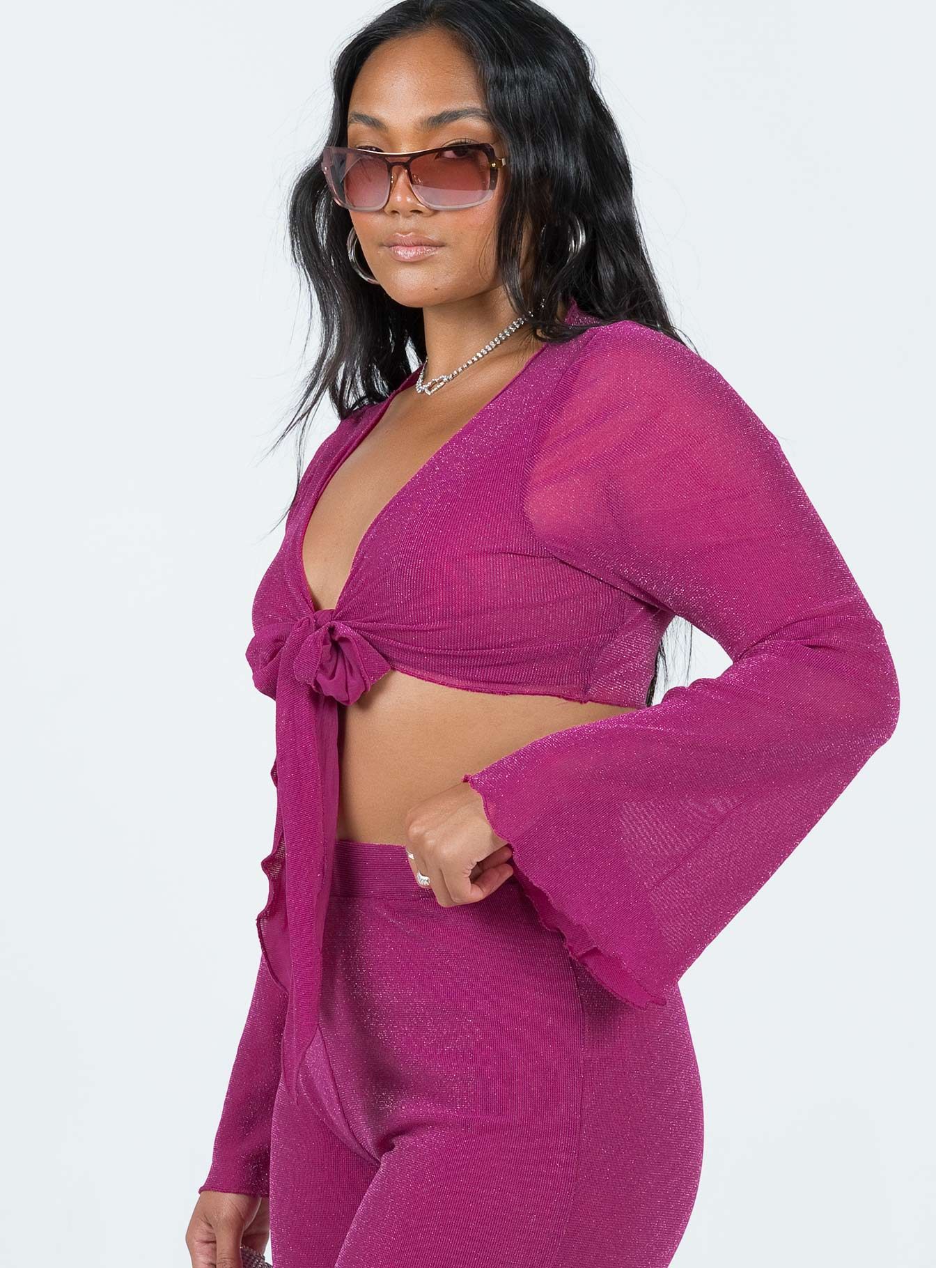 Thelma Tie Top Pink sold by Princess Polly product image thumbnail 4
