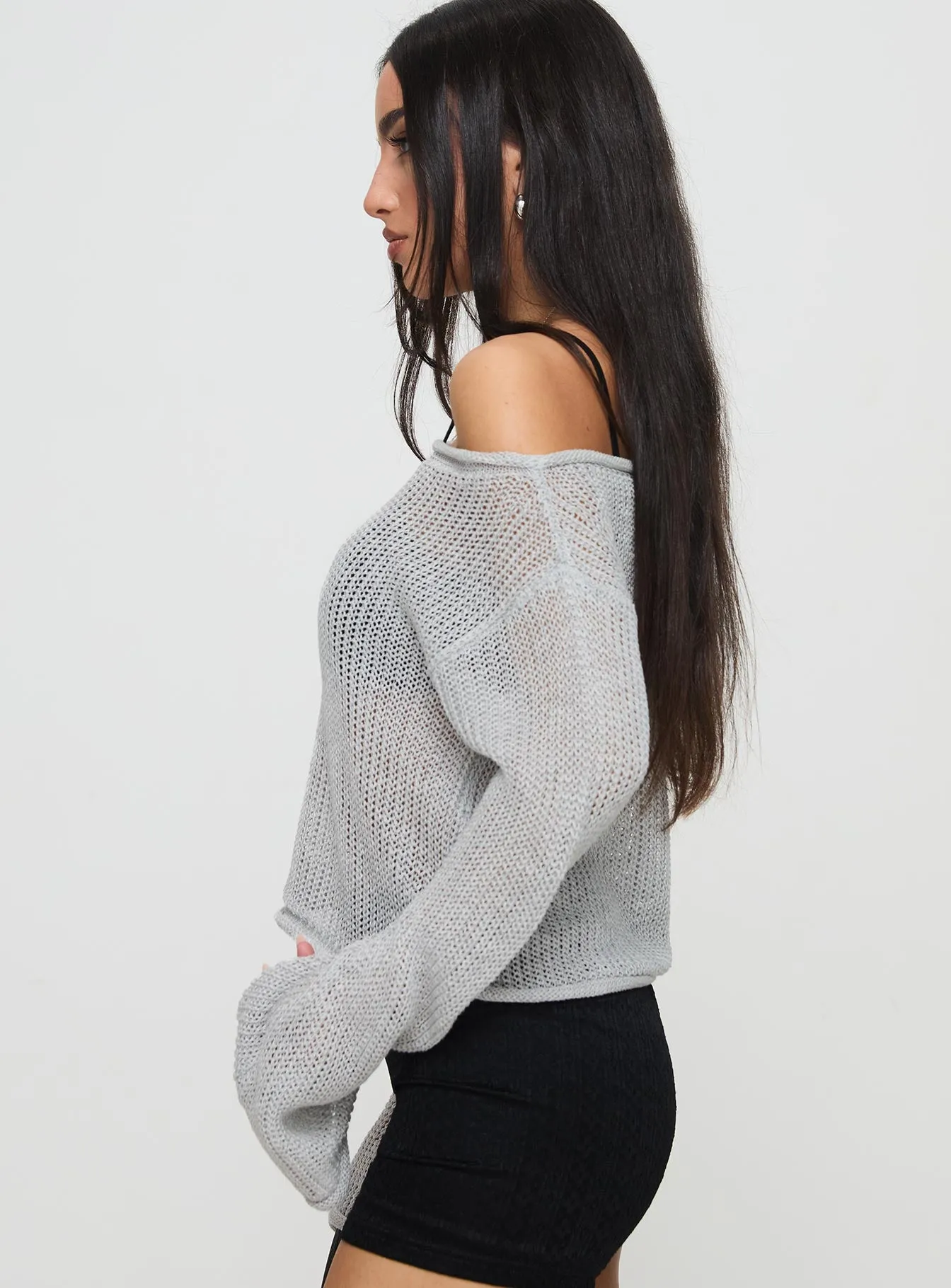 Cafe Pari Sweater Grey sold by Princess Polly product image thumbnail 3