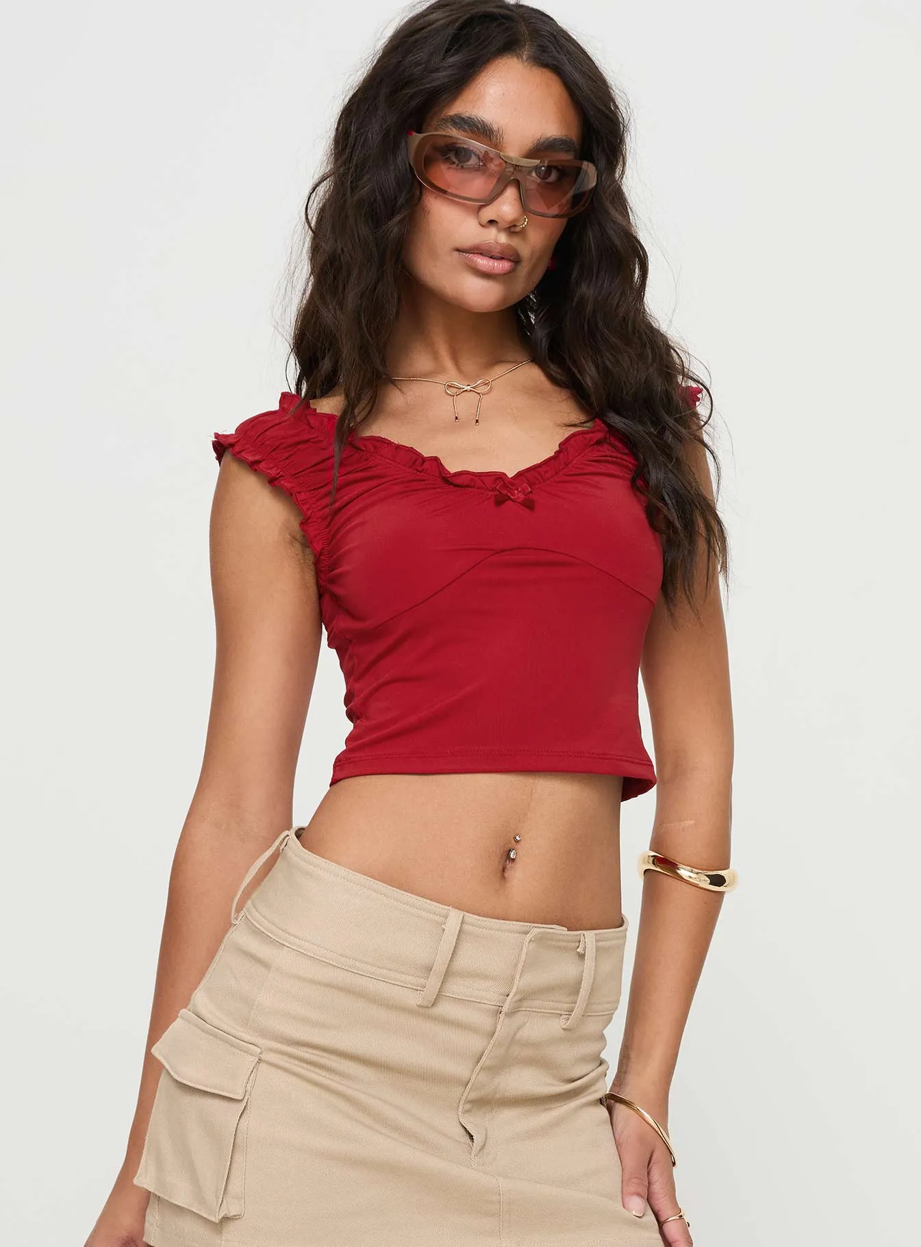 Sharnee Top Red sold by Princess Polly product image thumbnail 2