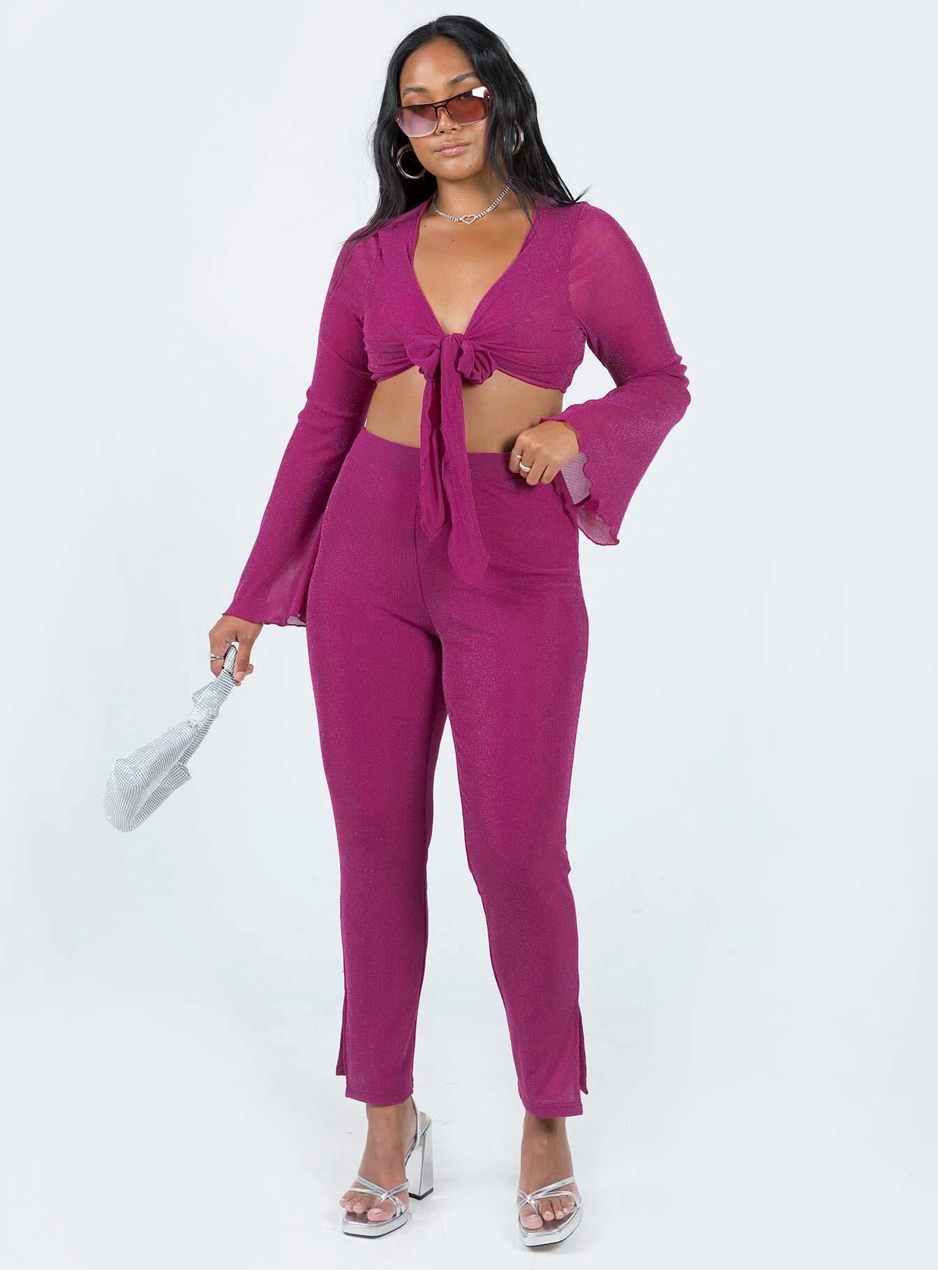 Thelma Tie Top Pink sold by Princess Polly product image thumbnail 3