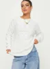 Pierce Pointelle Sweater Cream sold by Princess Polly