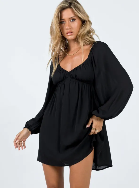 Bettie Mini Dress Black sold by Princess Polly