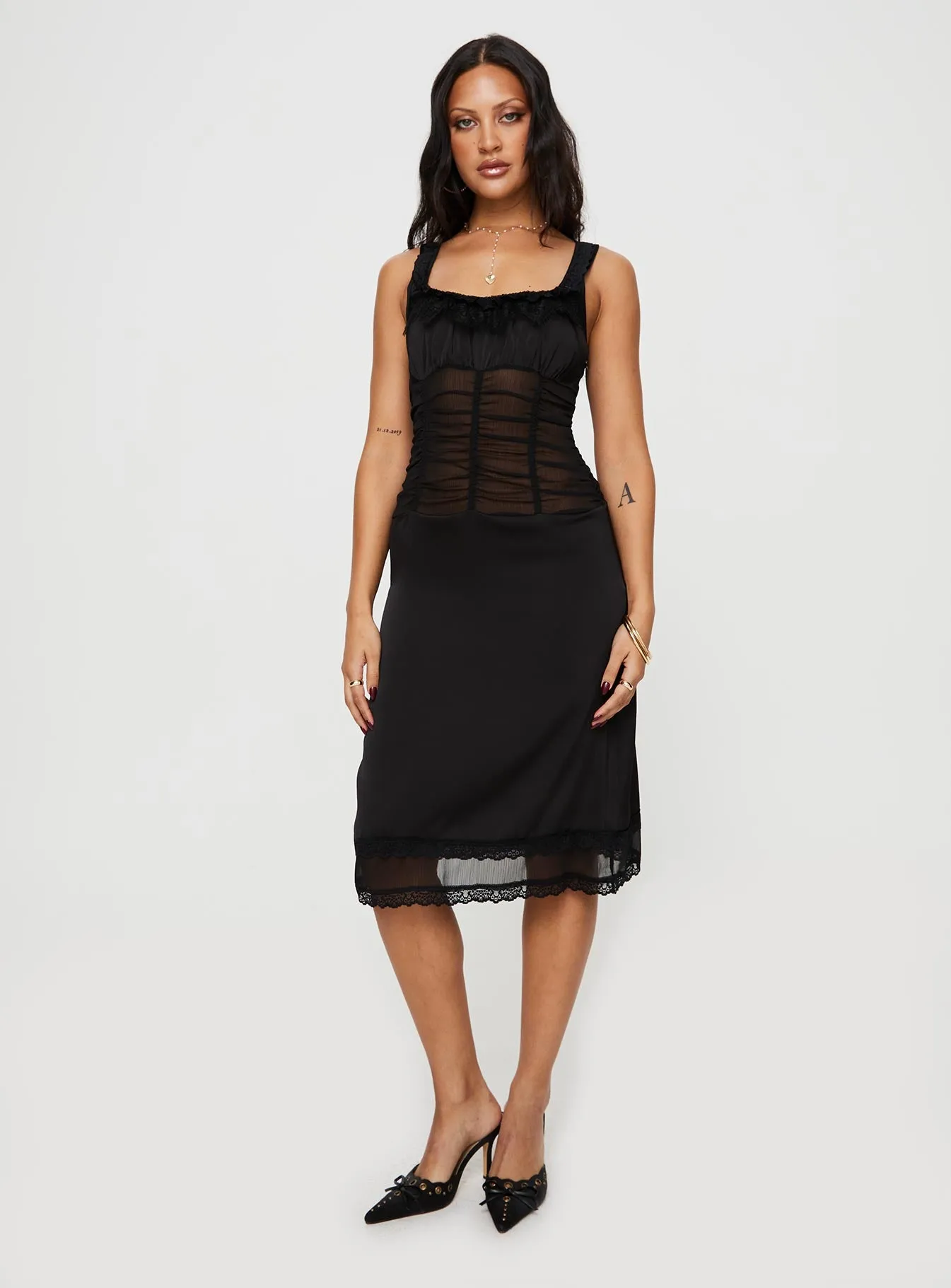Kendall Midi Dress Black sold by Princess Polly product image thumbnail 2