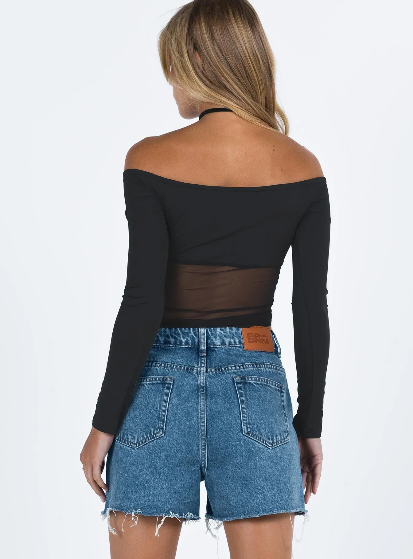 Laurena Dark Denim Shorts Tall sold by Princess Polly product image thumbnail 5