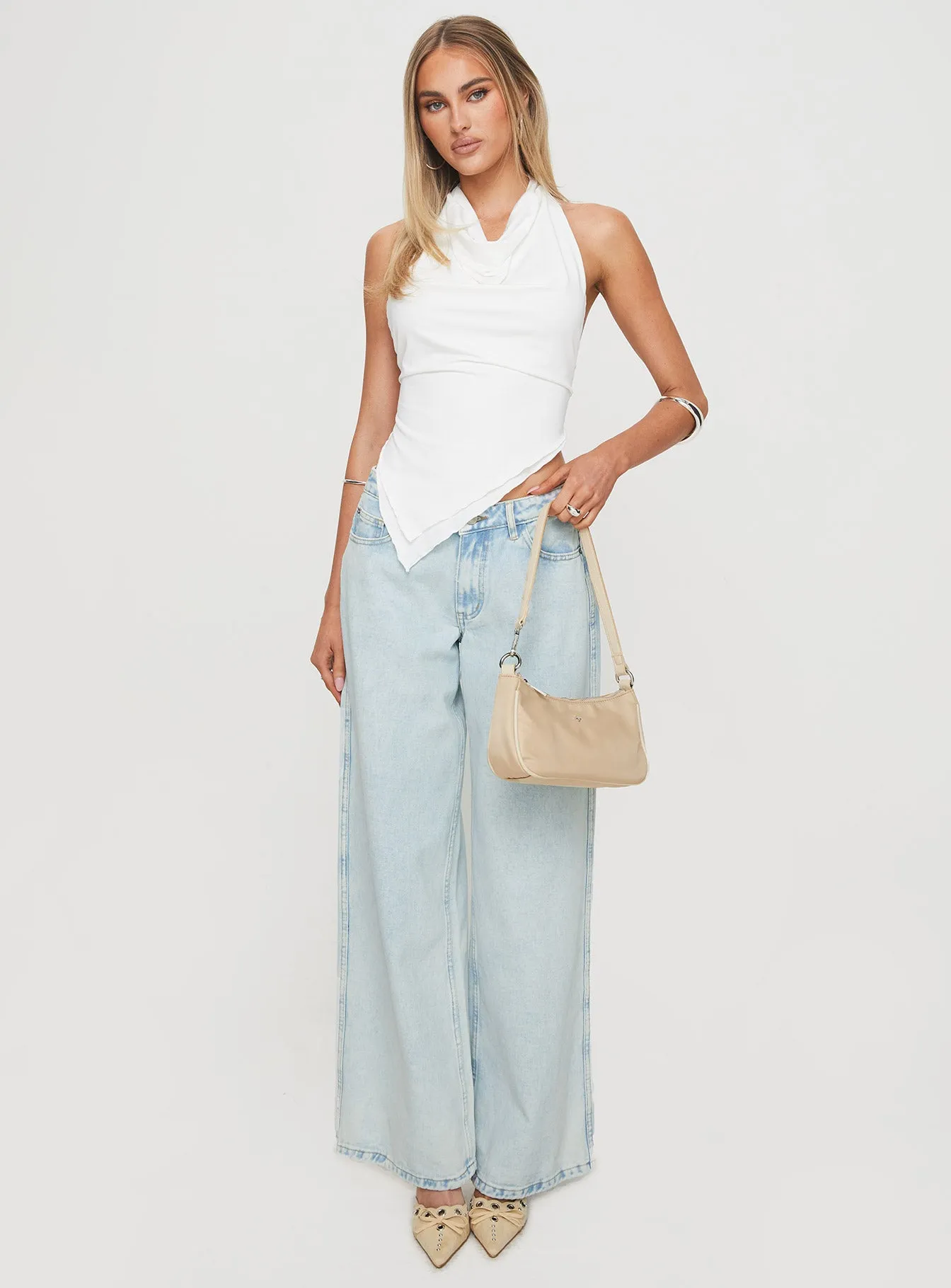 Brayden Low Rise Relaxed Jeans Light Acid Wash sold by Princess Polly product image thumbnail 3