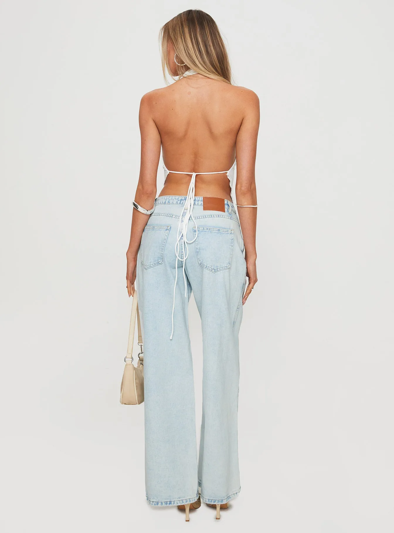 Brayden Low Rise Relaxed Jeans Light Acid Wash sold by Princess Polly product image thumbnail 5