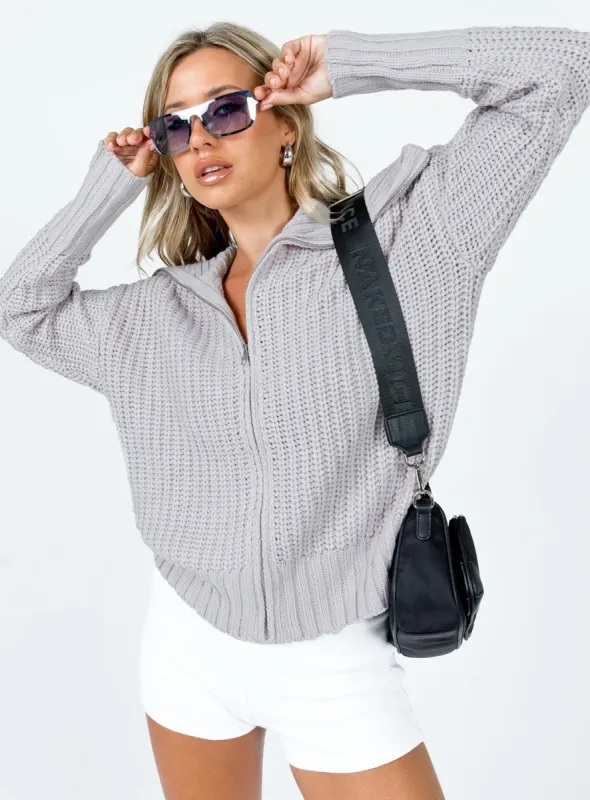 Liana Sweater Grey sold by Princess Polly