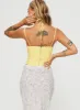 Luvan Lace Corset Top Yellow sold by Princess Polly
