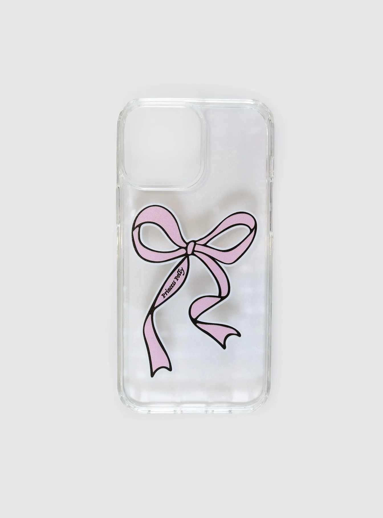 Bow Down Iphone Case Clear / Pink sold by Princess Polly product image thumbnail 2