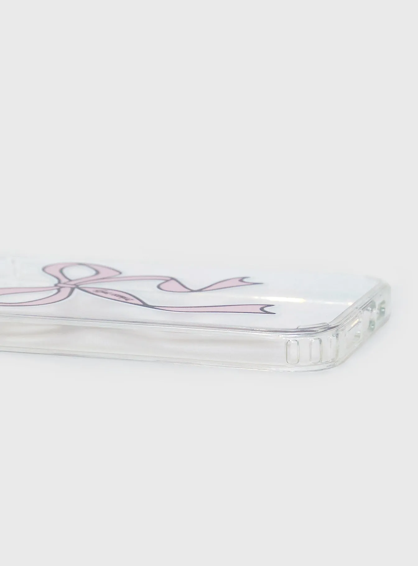 Bow Down Iphone Case Clear / Pink sold by Princess Polly product image thumbnail 3