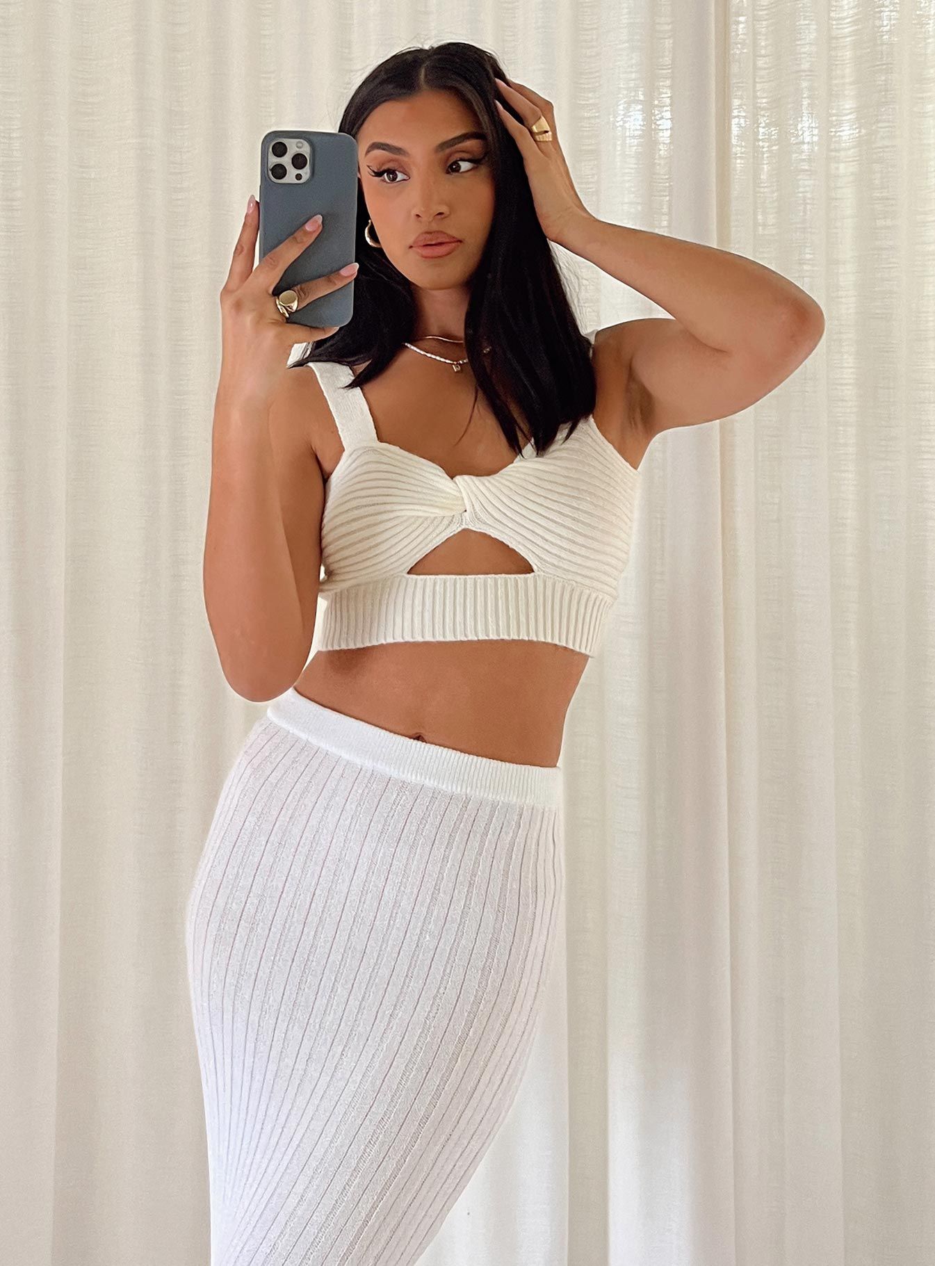 Lyton Top Cream sold by Princess Polly