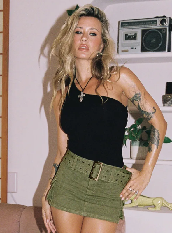 Seema Bodysuit Black sold by Princess Polly