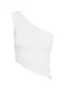 Gema One Shoulder Top White sold by Princess Polly