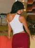 Gema One Shoulder Top White sold by Princess Polly