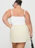 Gigi Skort Linen Cream Curve sold by Princess Polly