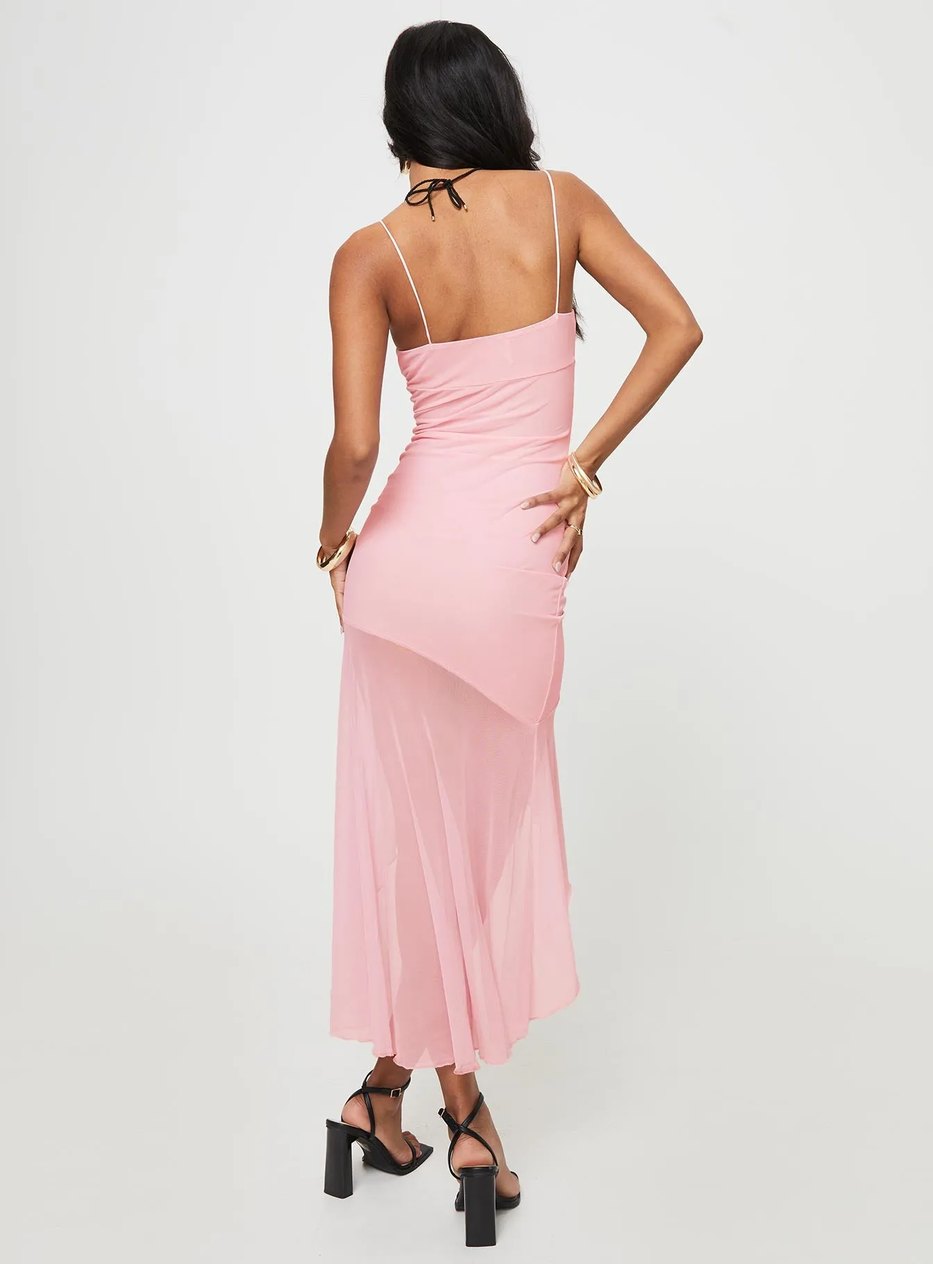 Bellair Mesh Maxi Dress Pink sold by Princess Polly product image thumbnail 5