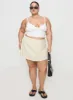 Gigi Skort Linen Cream Curve sold by Princess Polly