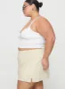 Gigi Skort Linen Cream Curve sold by Princess Polly
