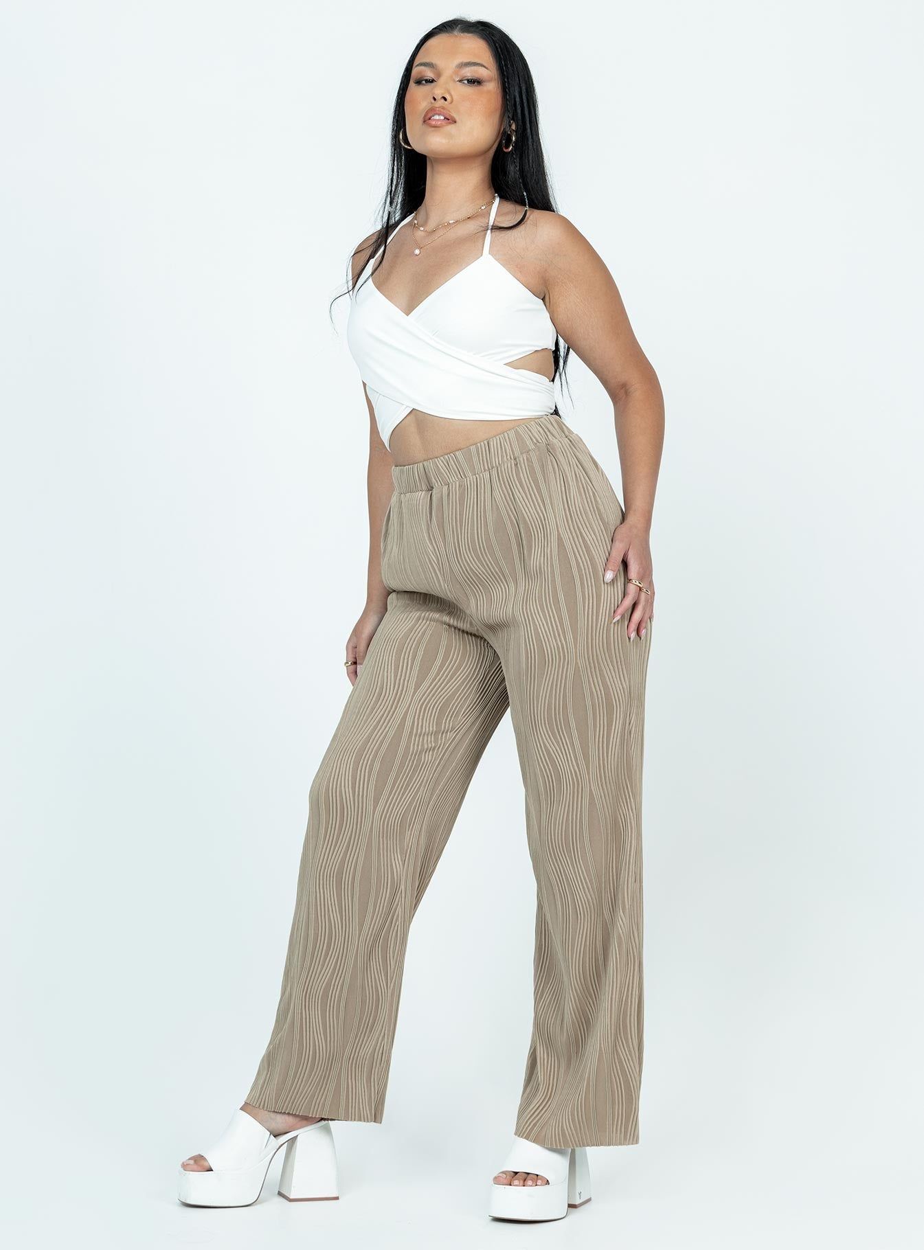 Bettina Pants Beige sold by Princess Polly product image thumbnail 4