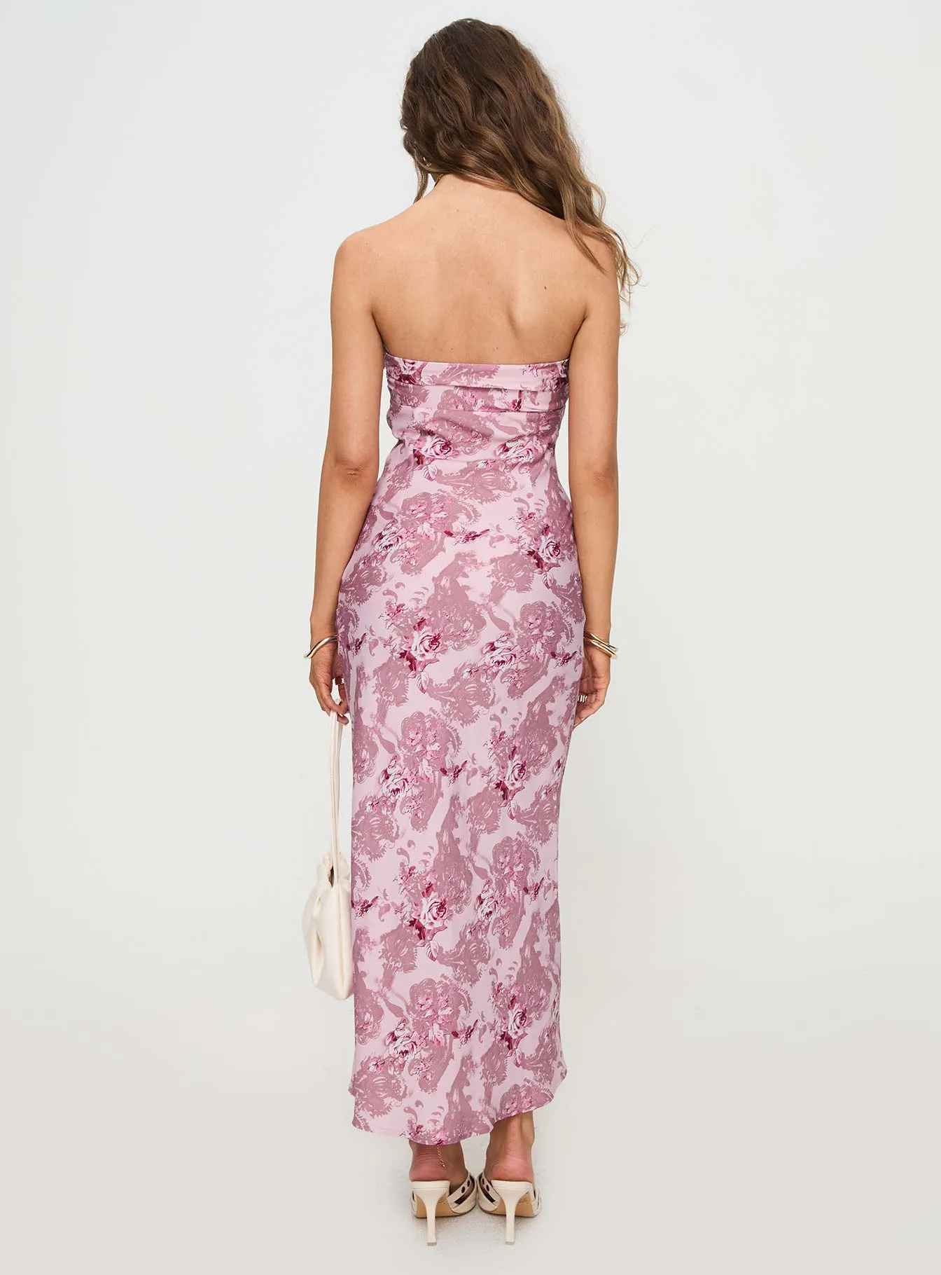 Abeila Strapless Maxi Dress Pink sold by Princess Polly product image thumbnail 5
