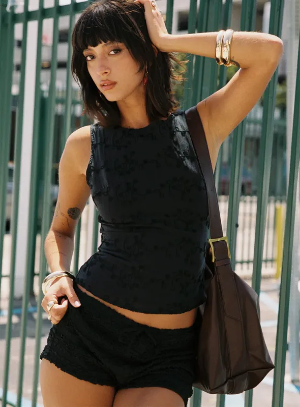 Perilla Lace Top Black sold by Princess Polly
