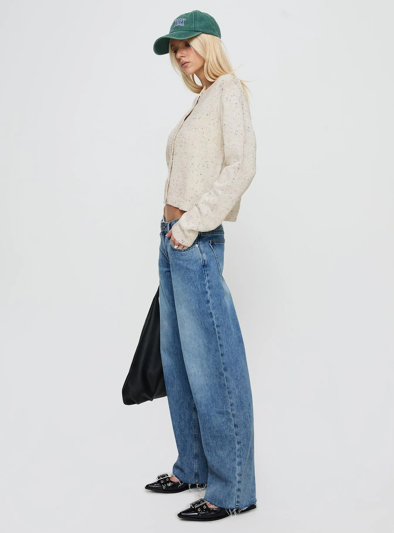 Sabryna Low Rise Straight Leg Jeans Blue sold by Princess Polly product image thumbnail 4