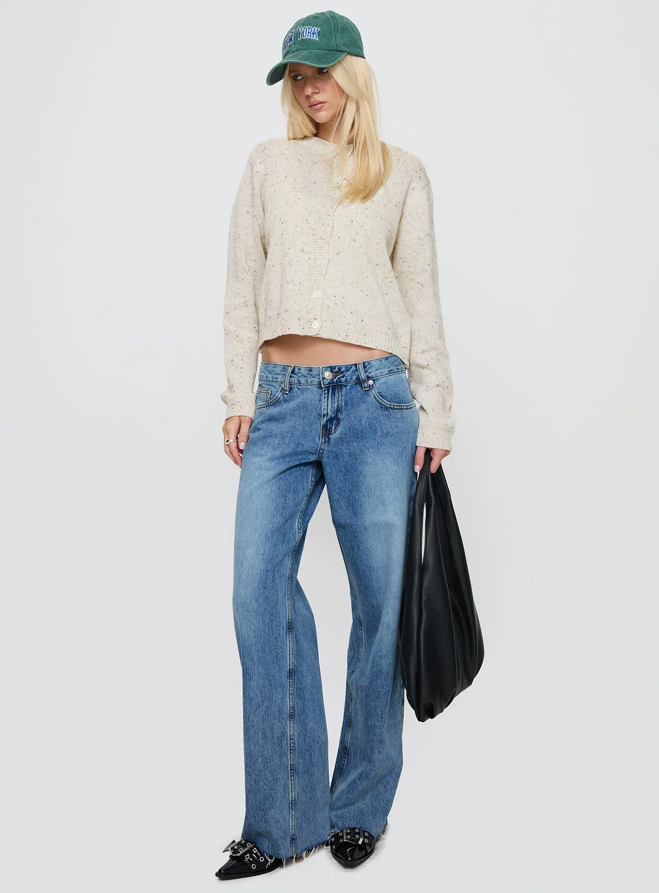 Sabryna Low Rise Straight Leg Jeans Blue sold by Princess Polly product image thumbnail 3