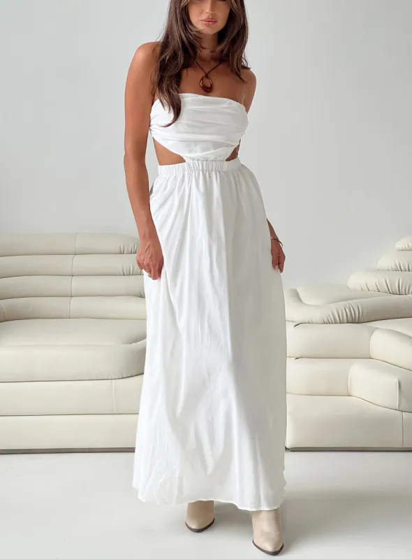 Jessia Maxi Dress White sold by Princess Polly