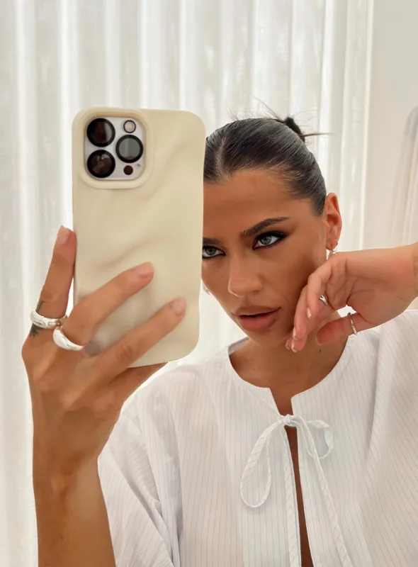 Sevyn Iphone Case Matte Buttercream sold by Princess Polly