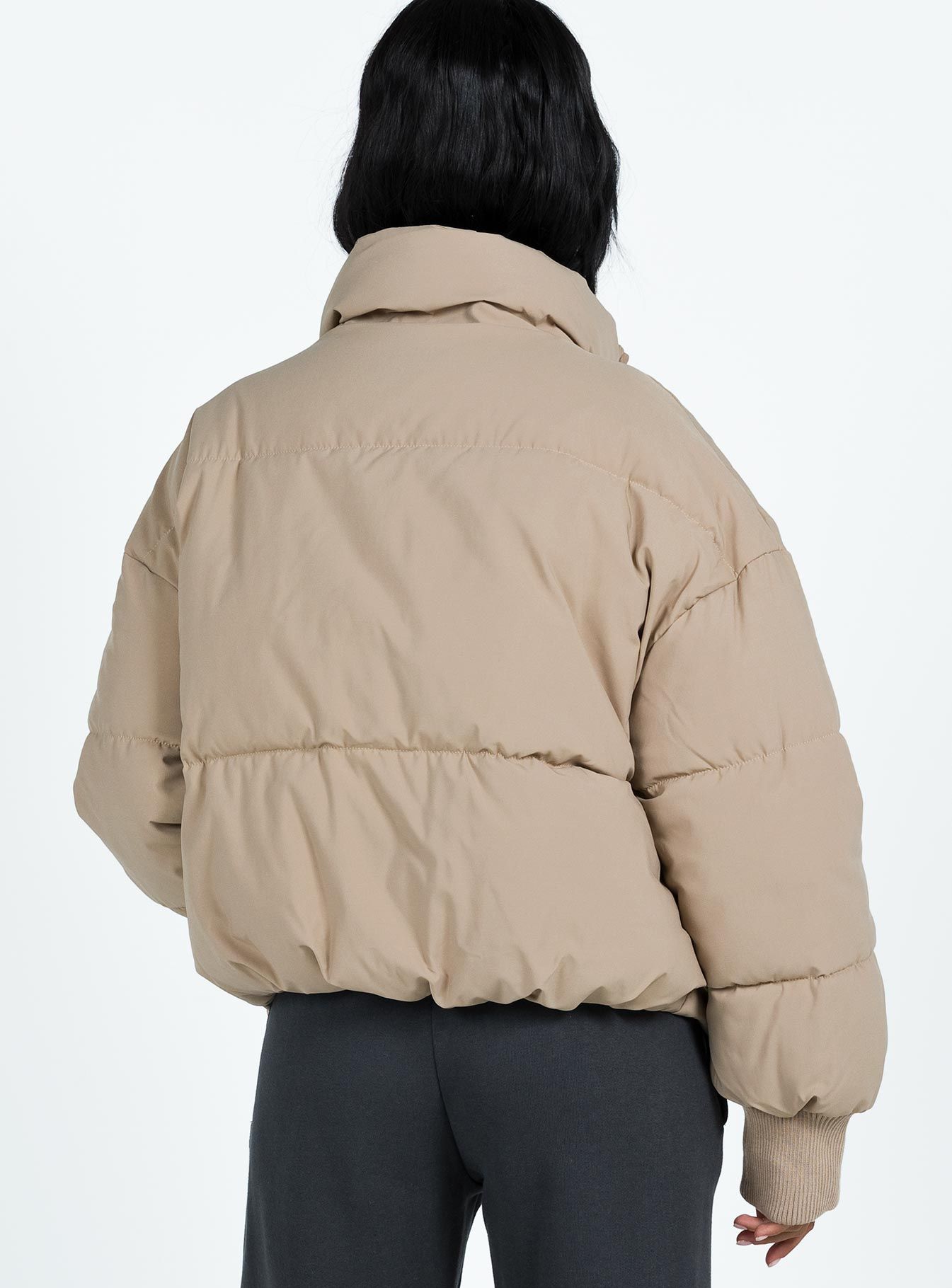 7th Avenue Puffer Jacket Beige sold by Princess Polly product image thumbnail 5
