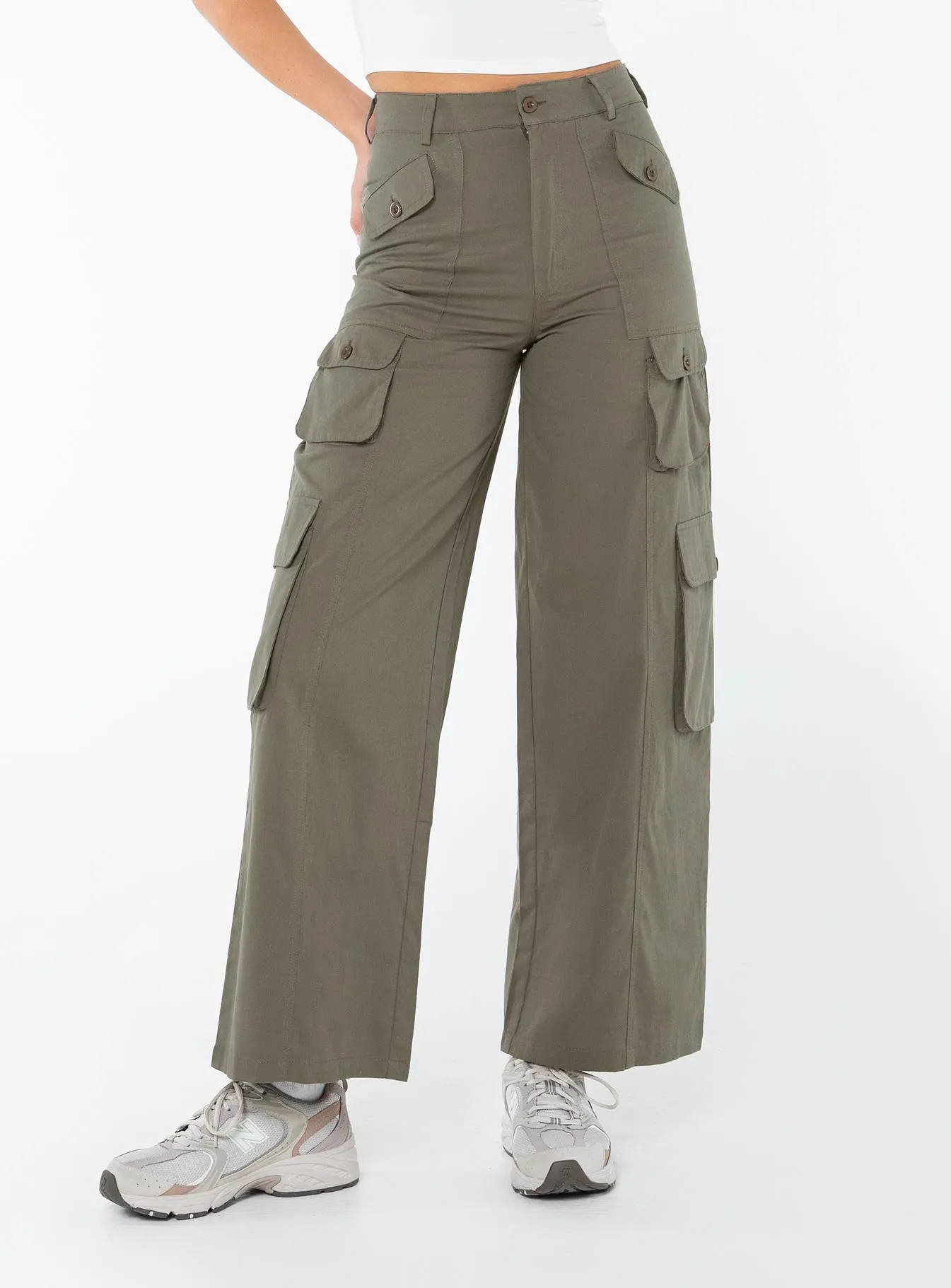 Fogarty Cargo Pants Sage sold by Princess Polly product image thumbnail 3