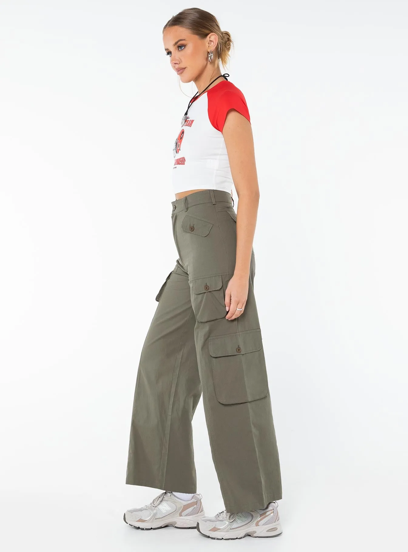 Fogarty Cargo Pants Sage sold by Princess Polly product image thumbnail 5