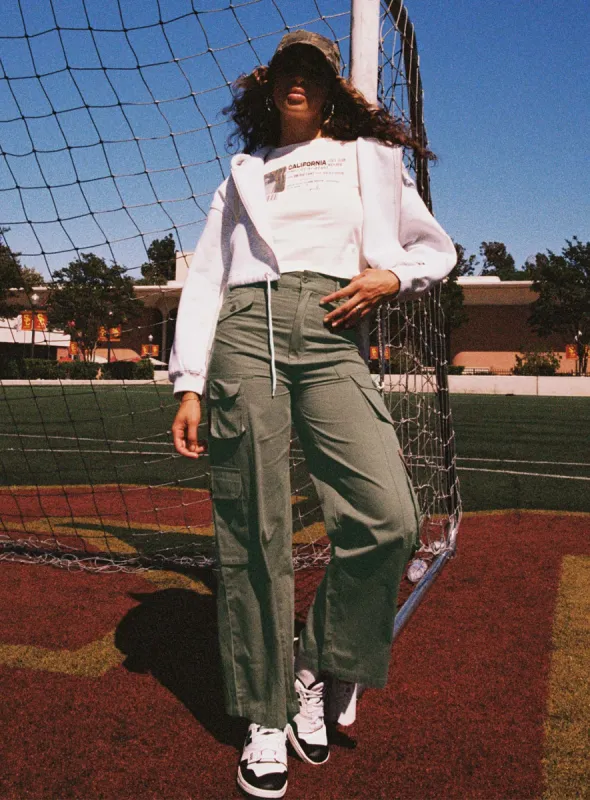 Fogarty Cargo Pants Sage sold by Princess Polly