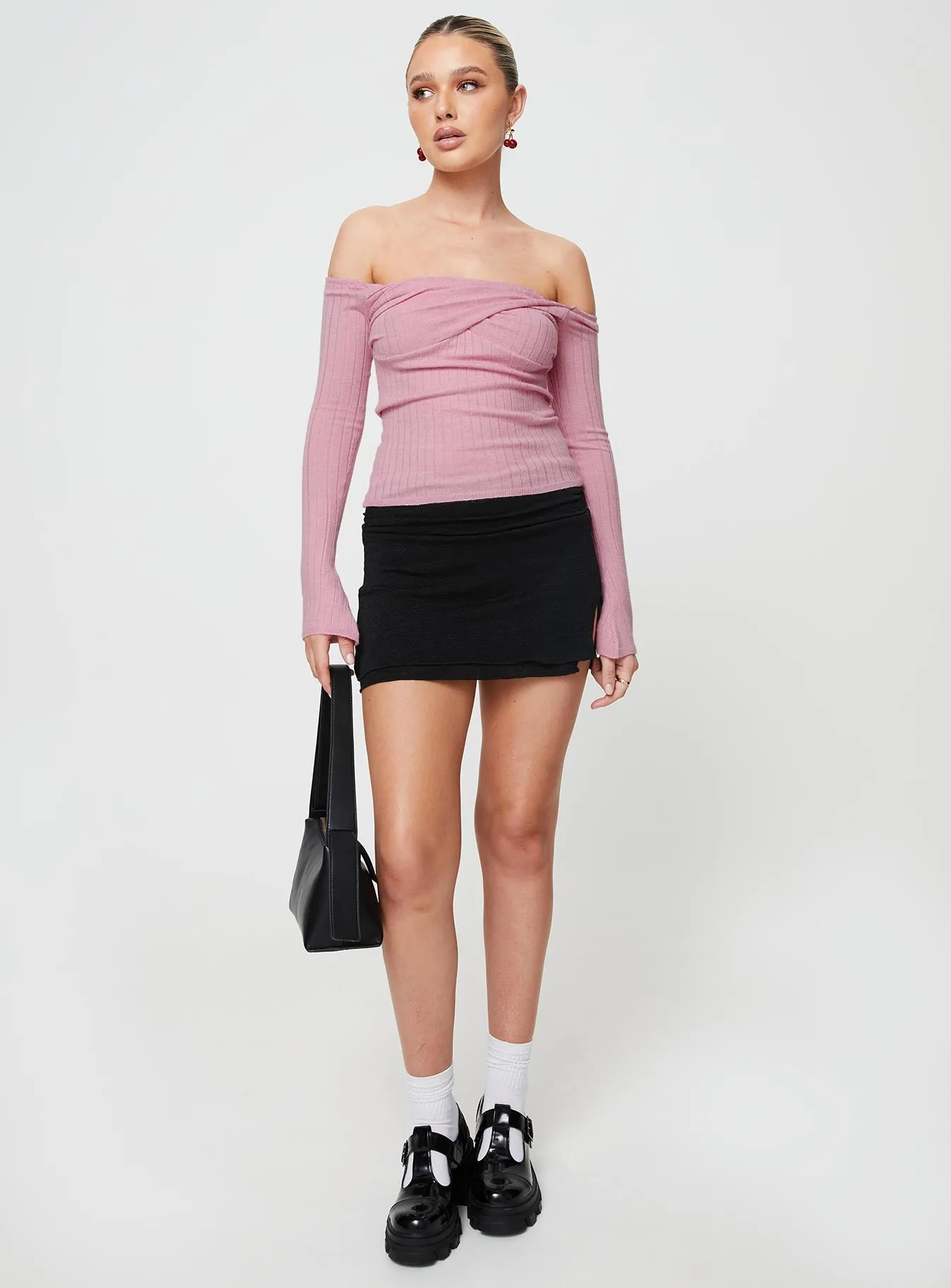 Adalia Long Sleeve Top Pink sold by Princess Polly product image thumbnail 3