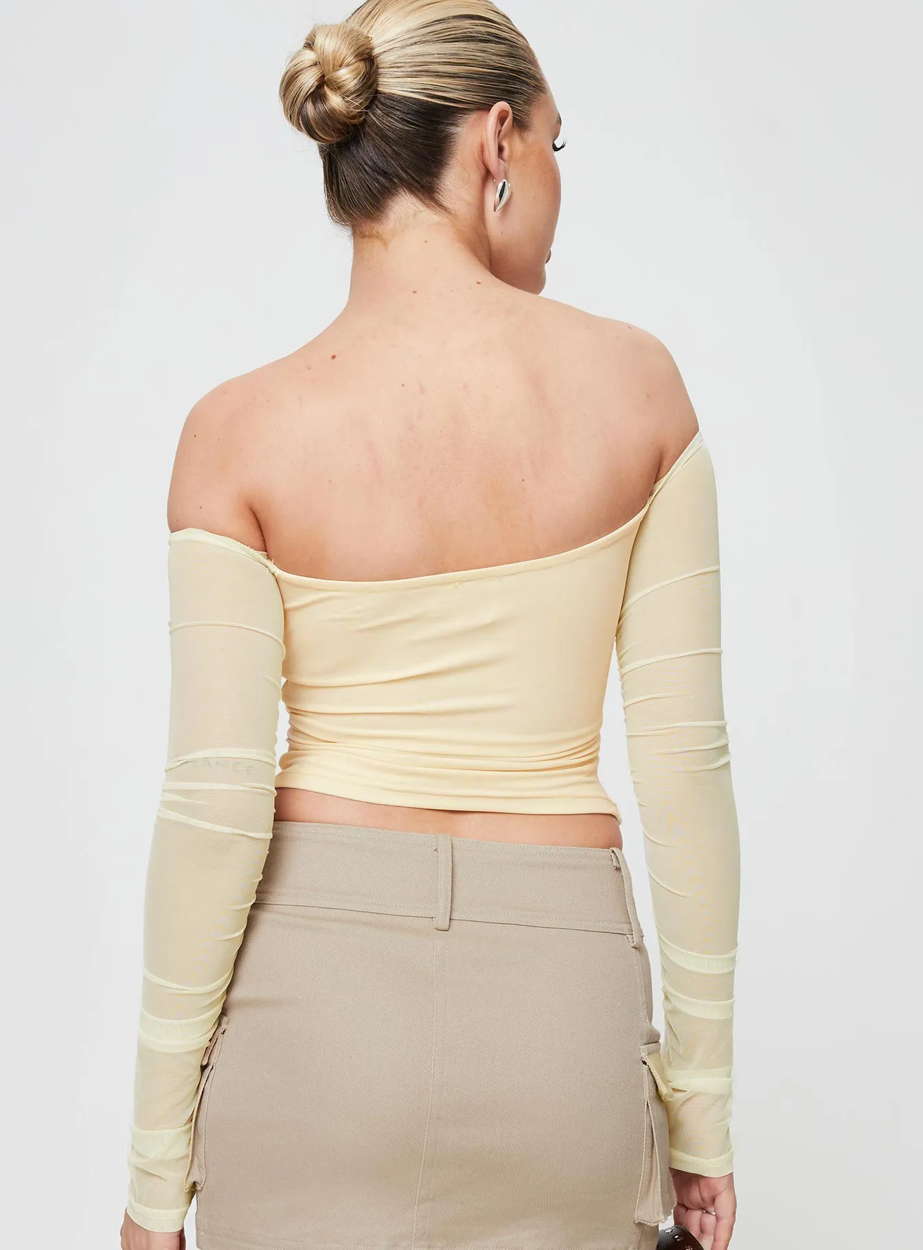 Sallo Off The Shoulder Top Yellow sold by Princess Polly product image thumbnail 5