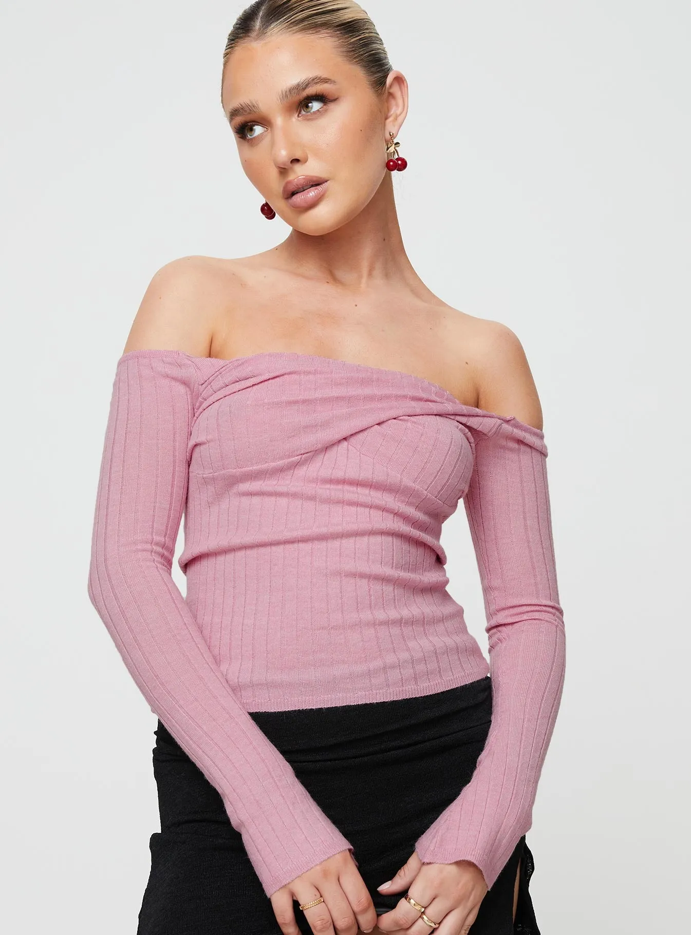 Adalia Long Sleeve Top Pink sold by Princess Polly product image thumbnail 2