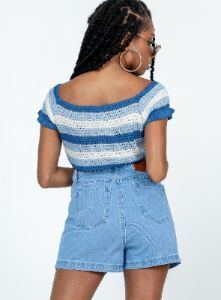 Dora Denim Shorts Denim sold by Princess Polly