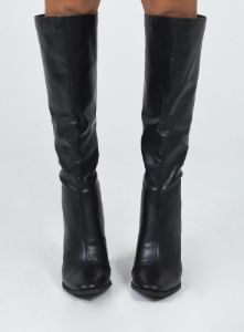 Keeley Boots Matte Black sold by Princess Polly