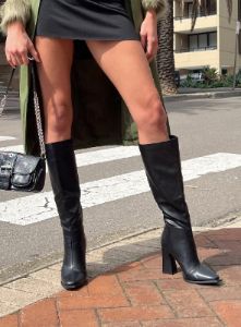 Keeley Boots Matte Black sold by Princess Polly