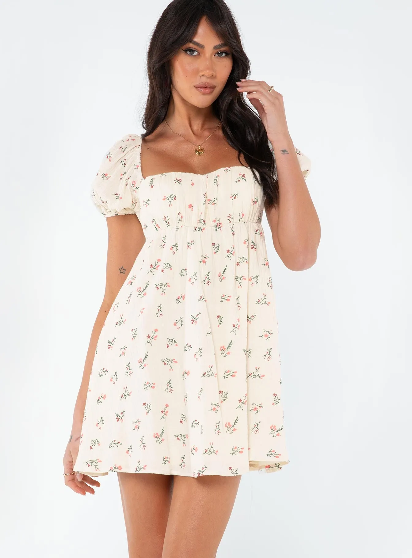 Let's Dance Mini Dress White / Floral sold by Princess Polly product image thumbnail 2
