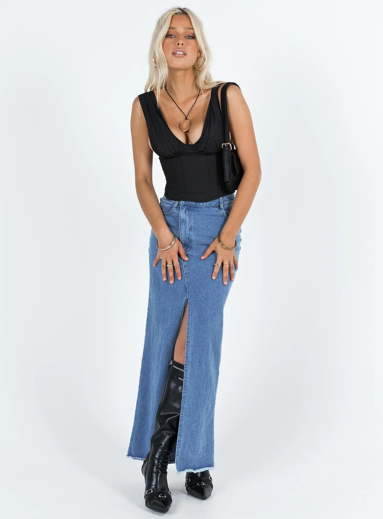 Hacienda Corset Top Black sold by Princess Polly product image thumbnail 3