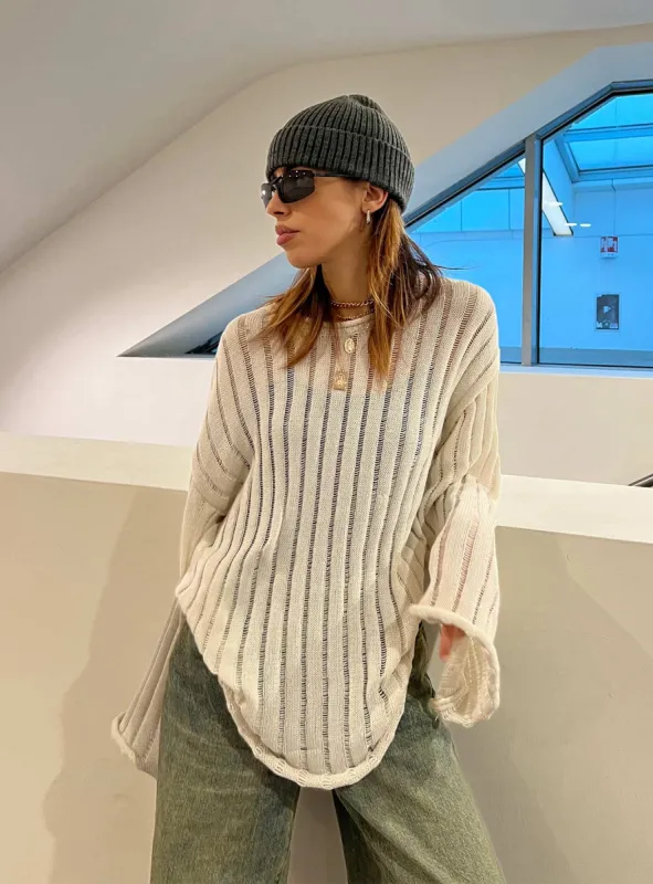 Ambra Sweater Cream sold by Princess Polly