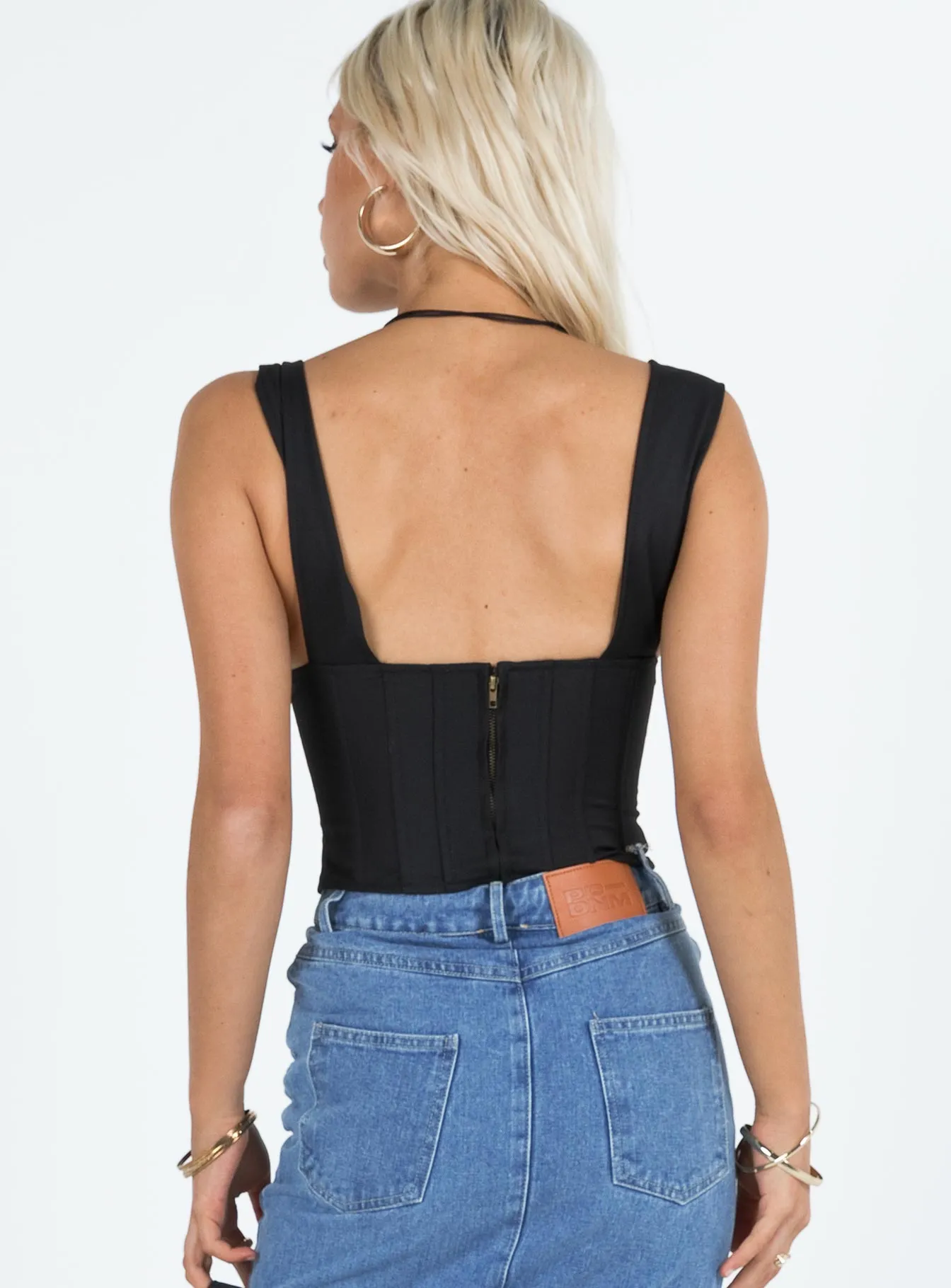 Hacienda Corset Top Black sold by Princess Polly product image thumbnail 5