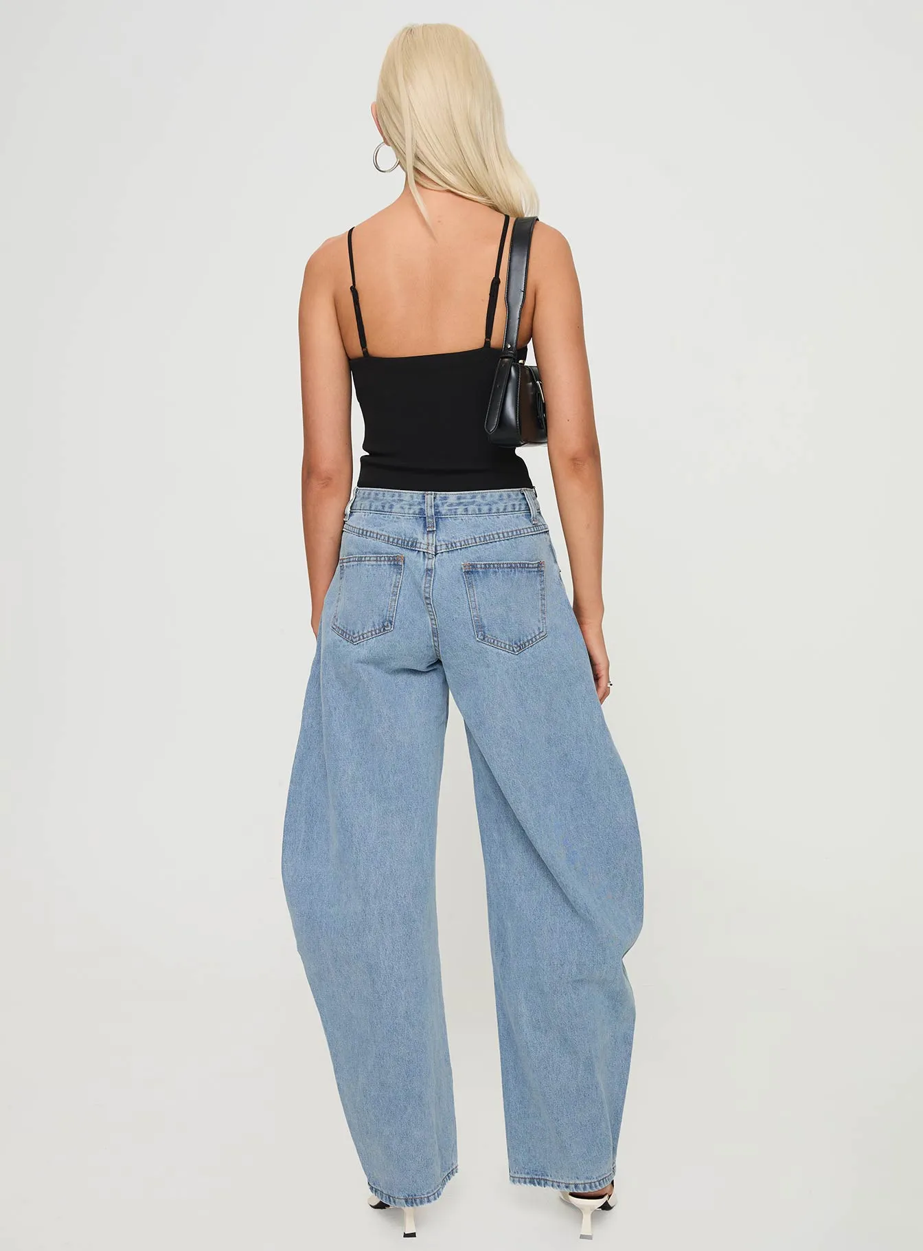 Horseshoe Jeans Washed Blue sold by Princess Polly product image thumbnail 5