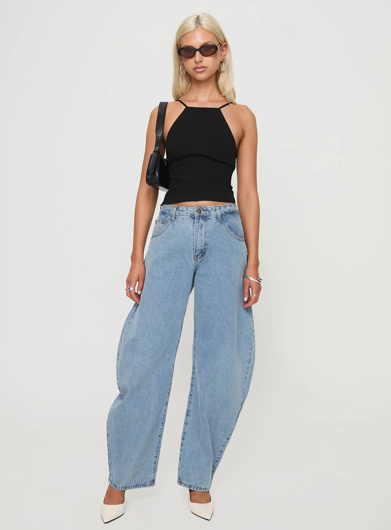 Horseshoe Jeans Washed Blue sold by Princess Polly product image thumbnail 3